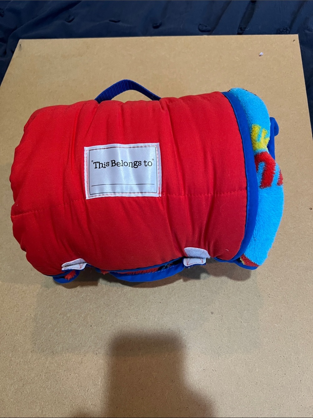 CARS Nap Roll - Red and Blue Comfort Blanket